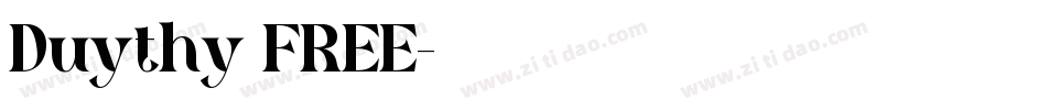 Duythy FREE字体转换
